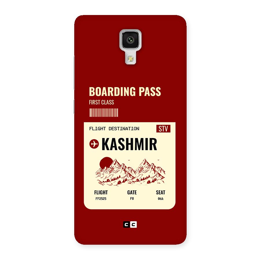 Kashmir Boarding Pass Back Case for Mi4