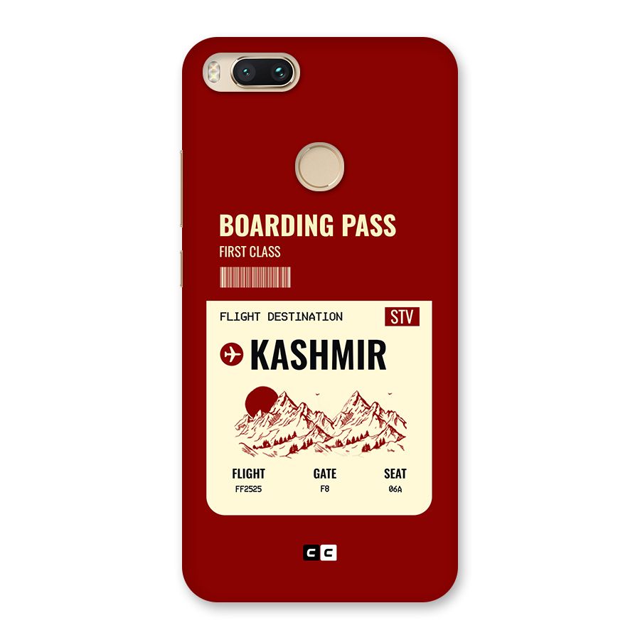Kashmir Boarding Pass Back Case for Mi A1