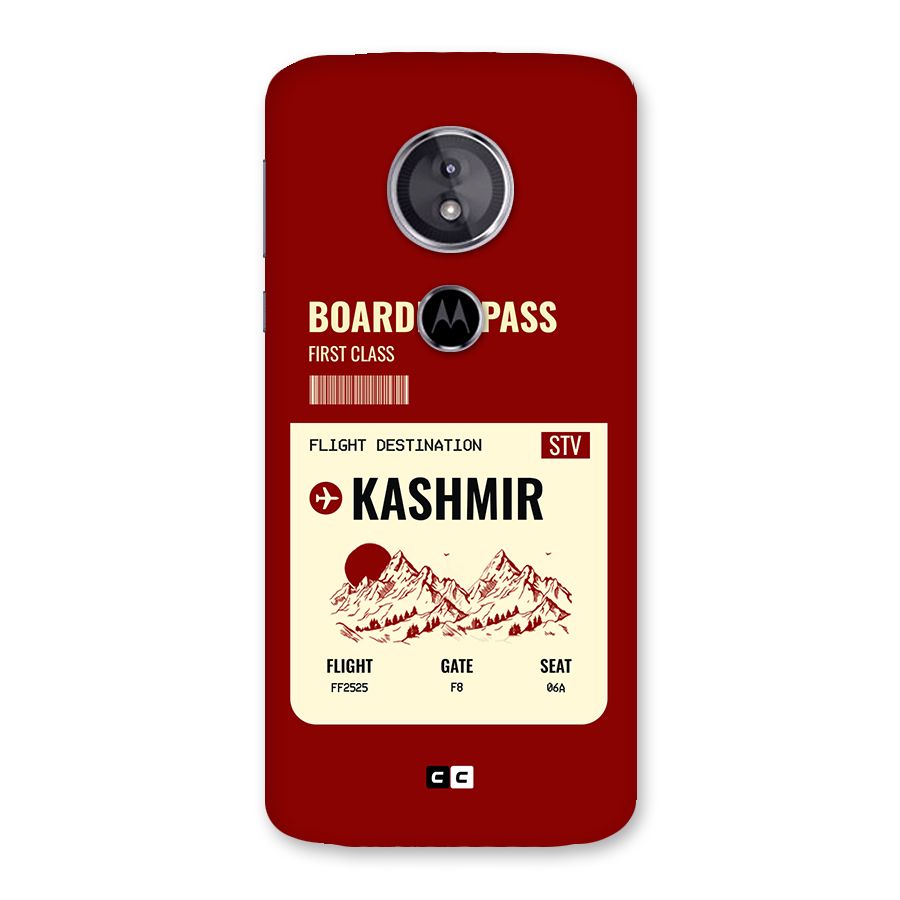 Kashmir Boarding Pass Back Case for Moto E5