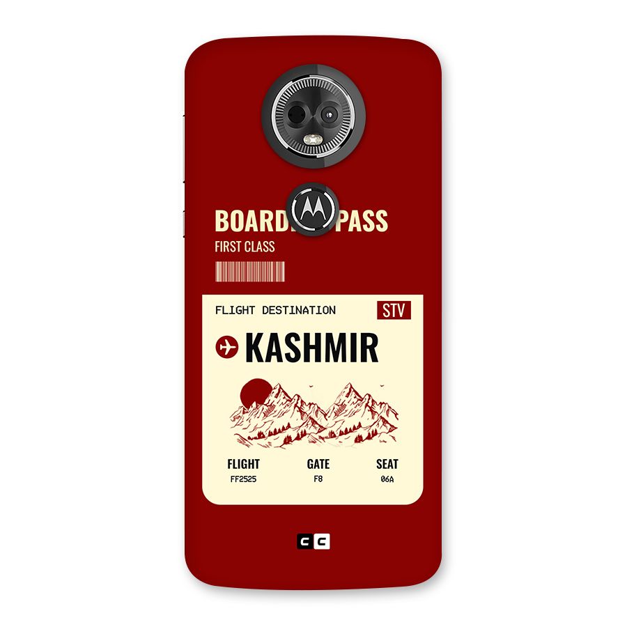 Kashmir Boarding Pass Back Case for Moto E5 Plus
