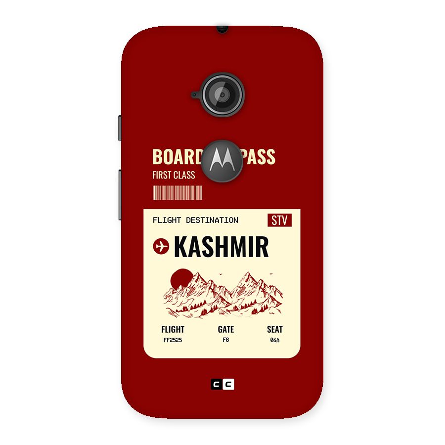 Kashmir Boarding Pass Back Case for Moto E 2nd Gen
