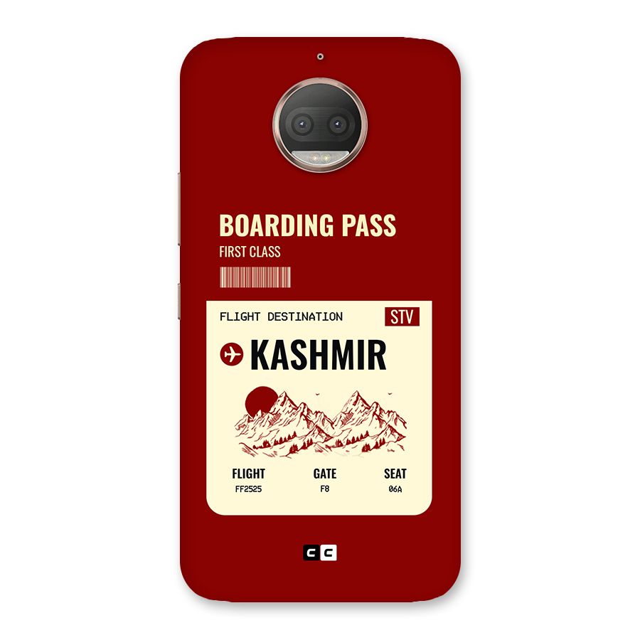 Kashmir Boarding Pass Back Case for Moto G5s Plus
