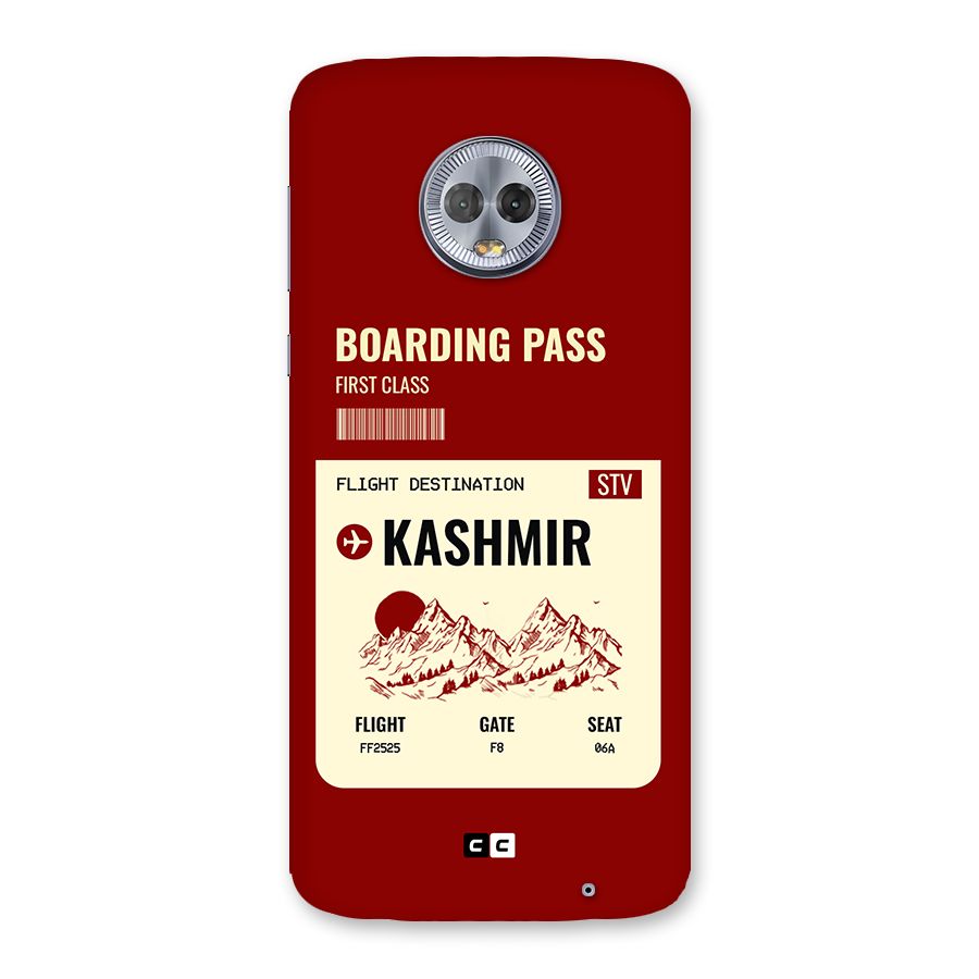 Kashmir Boarding Pass Back Case for Moto G6 Plus