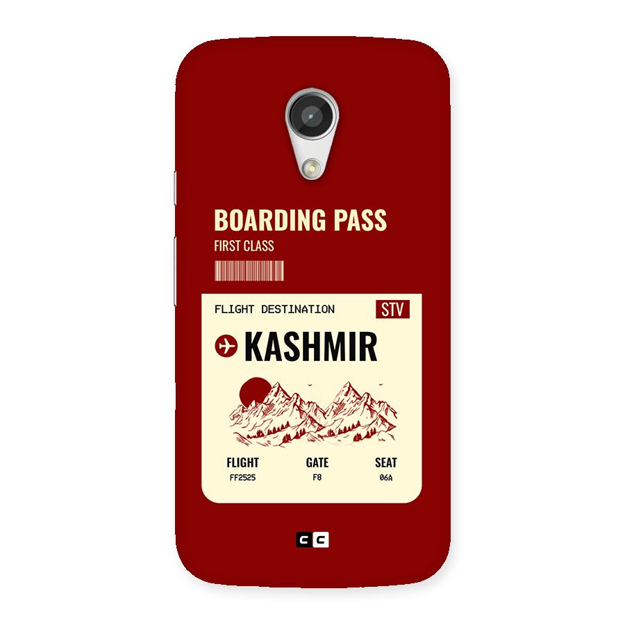 Kashmir Boarding Pass Back Case for Moto G 2nd Gen