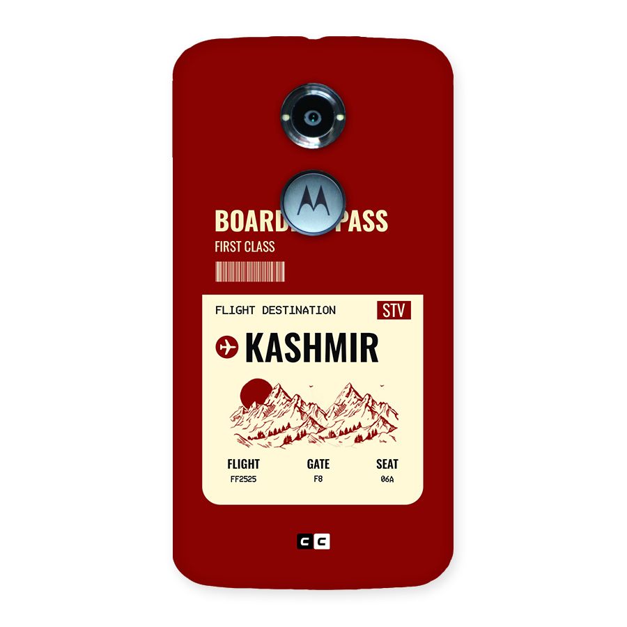 Kashmir Boarding Pass Back Case for Moto X2