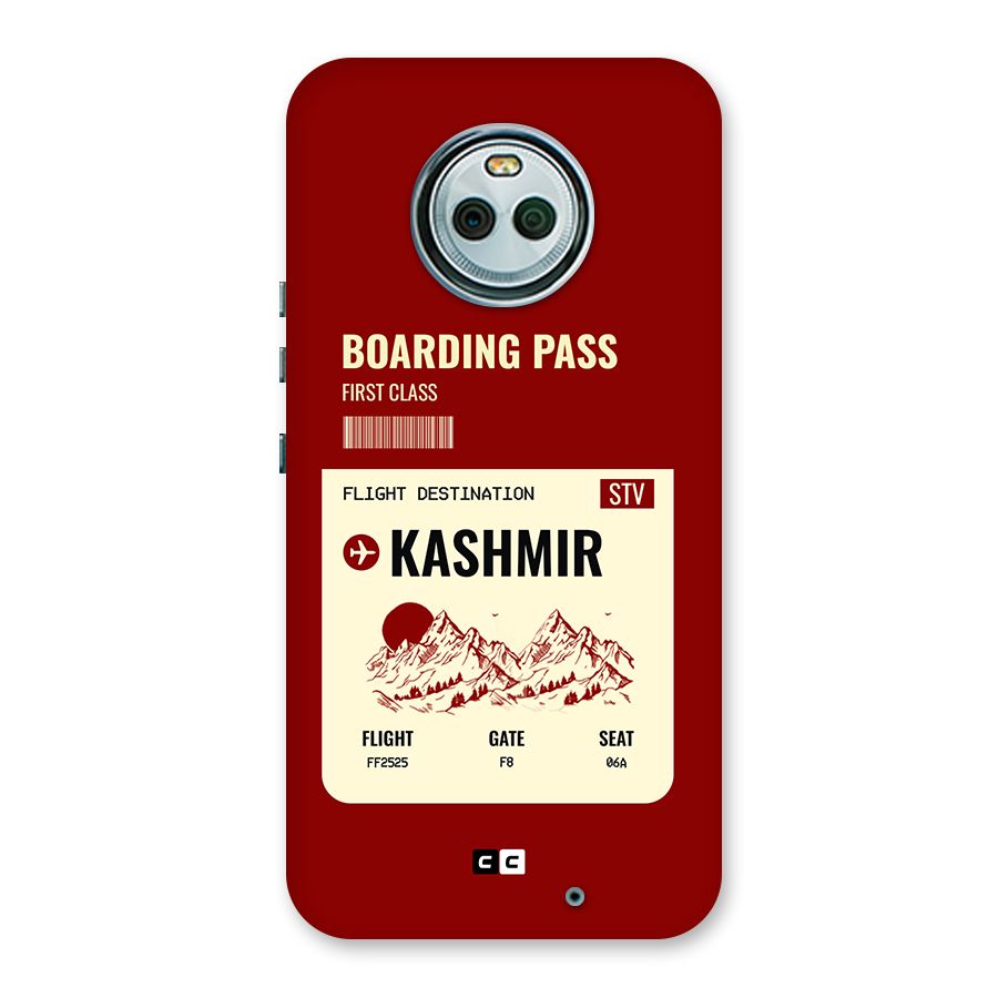 Kashmir Boarding Pass Back Case for Moto X4