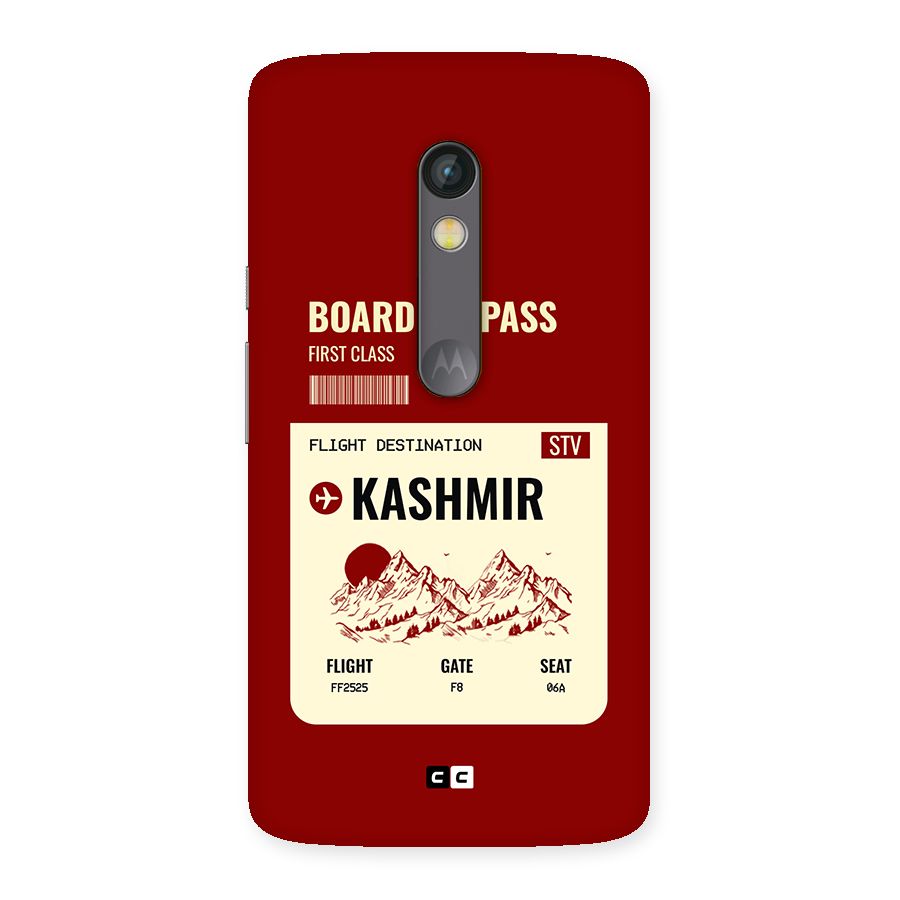 Kashmir Boarding Pass Back Case for Moto X Play