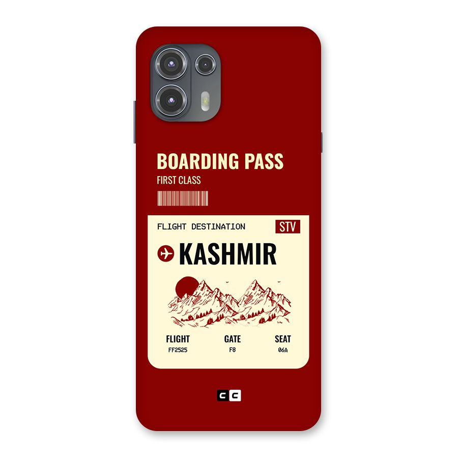 Kashmir Boarding Pass Back Case for Motorola Edge 20 Fusion