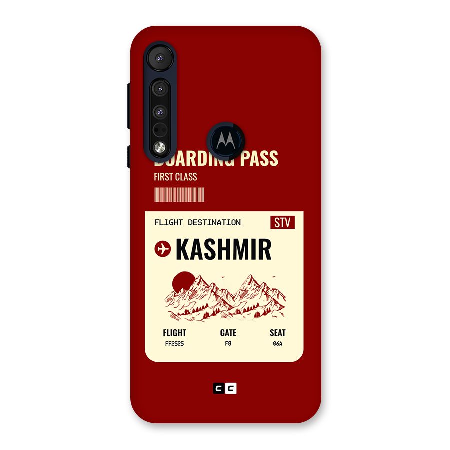 Kashmir Boarding Pass Back Case for Motorola One Macro