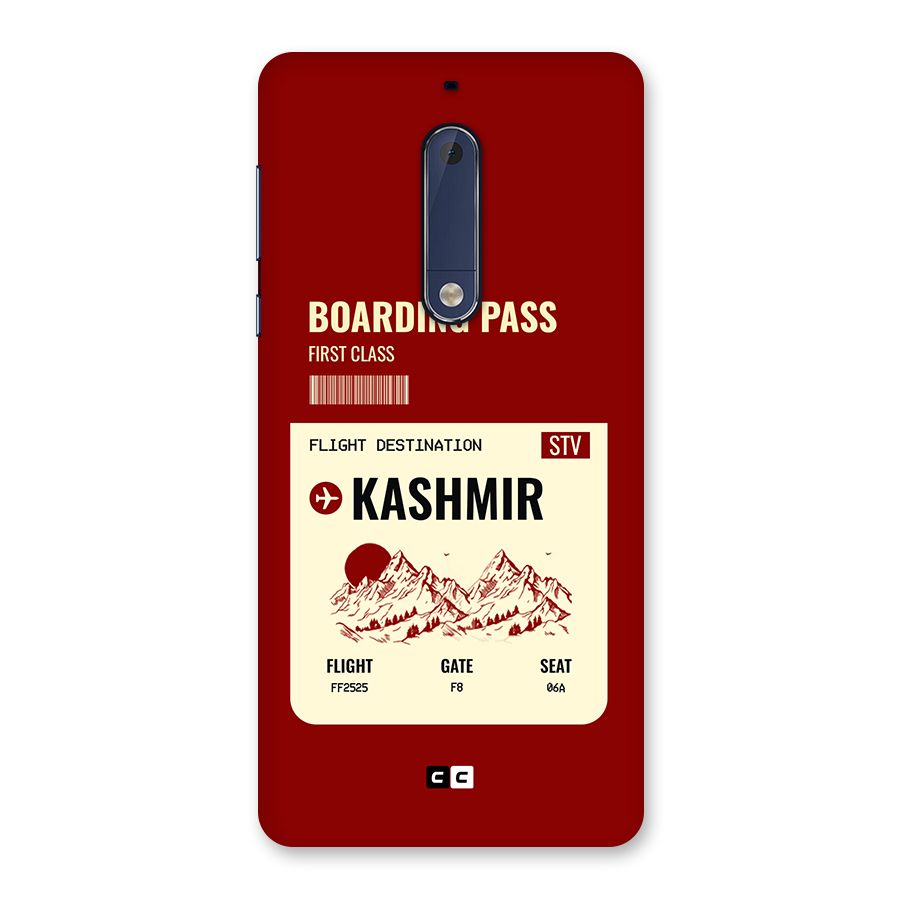 Kashmir Boarding Pass Back Case for Nokia 5