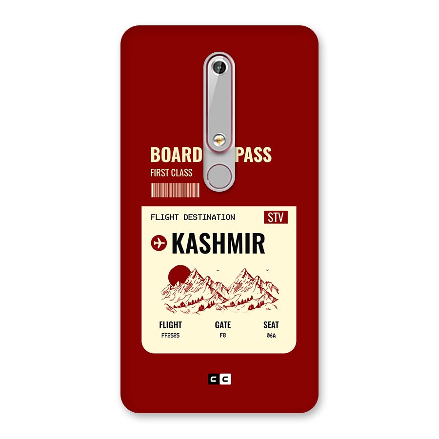 Kashmir Boarding Pass Back Case for Nokia 6.1