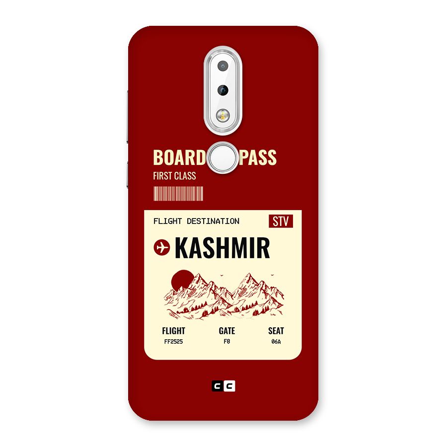 Kashmir Boarding Pass Back Case for Nokia 6.1 Plus