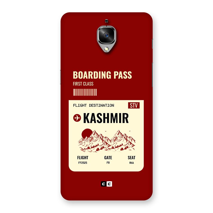 Kashmir Boarding Pass Back Case for OnePlus 3