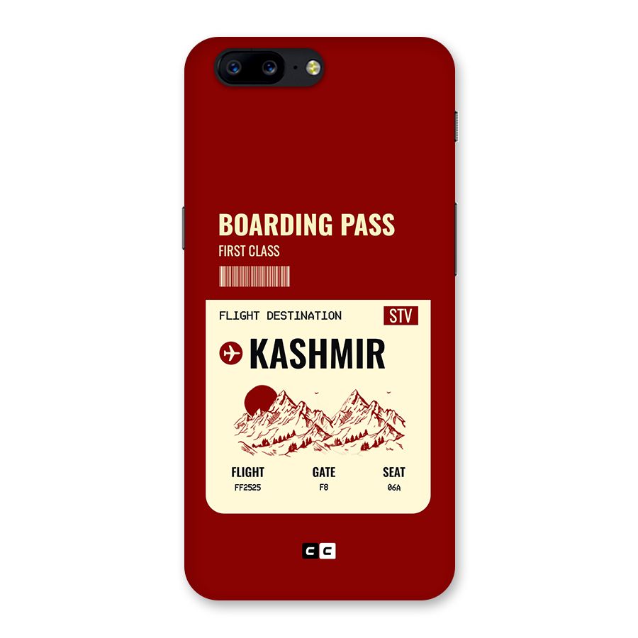 Kashmir Boarding Pass Back Case for OnePlus 5