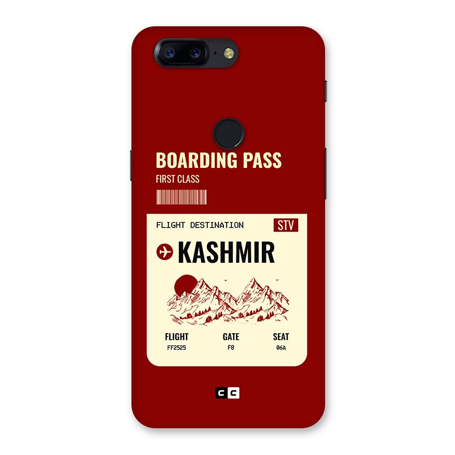 Kashmir Boarding Pass Back Case for OnePlus 5T