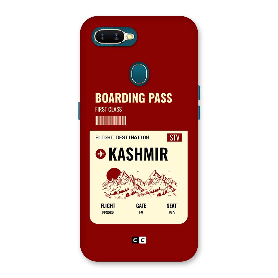 Kashmir Boarding Pass Back Case for Oppo A12