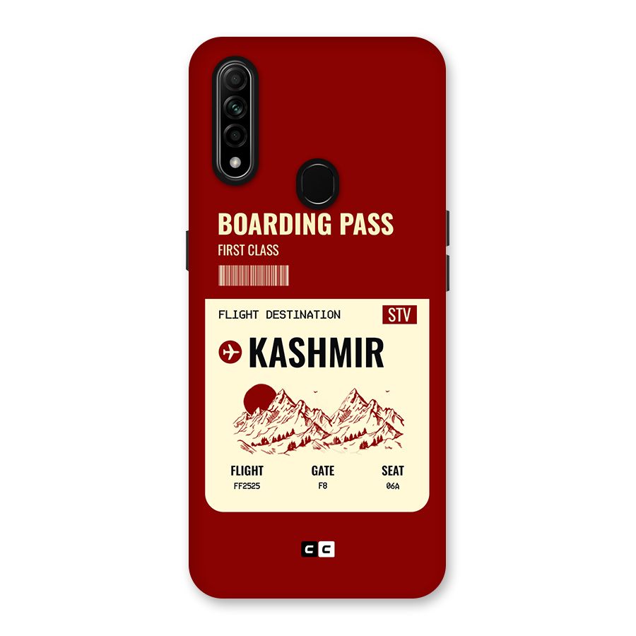 Kashmir Boarding Pass Back Case for Oppo A31