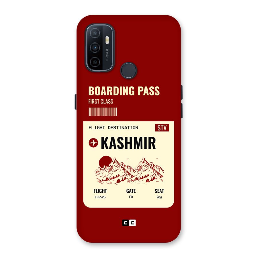 Kashmir Boarding Pass Back Case for Oppo A32