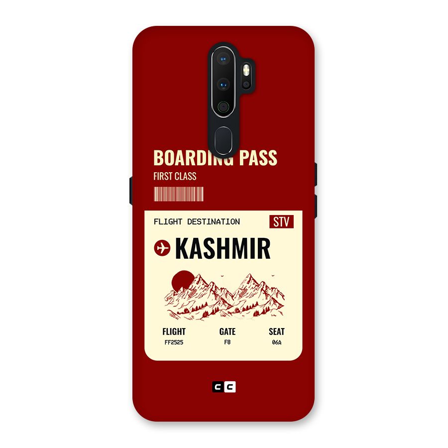 Kashmir Boarding Pass Back Case for Oppo A5 (2020)
