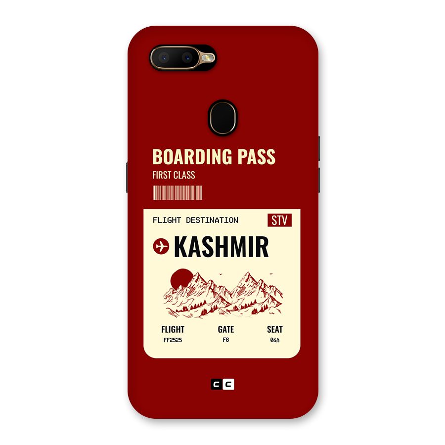 Kashmir Boarding Pass Back Case for Oppo A5s