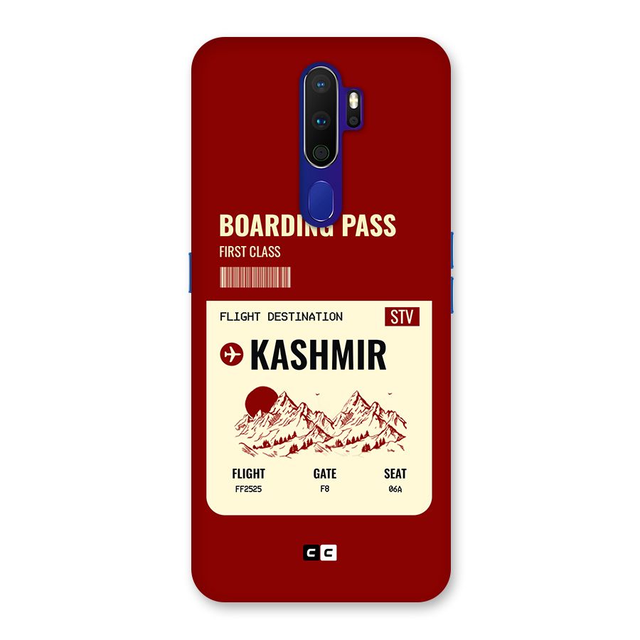 Kashmir Boarding Pass Back Case for Oppo A9 (2020)