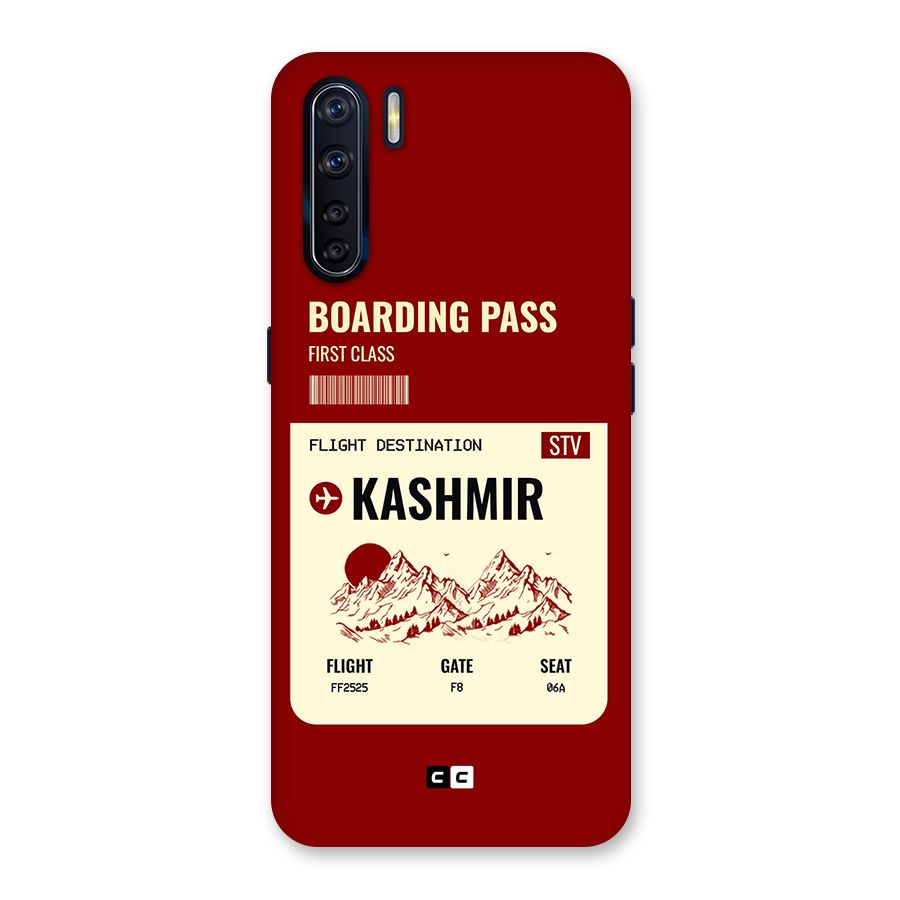 Kashmir Boarding Pass Back Case for Oppo F15