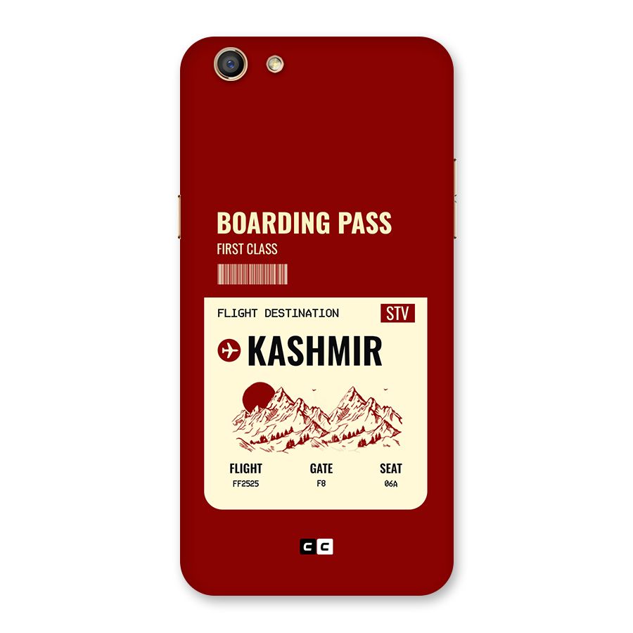 Kashmir Boarding Pass Back Case for Oppo F3