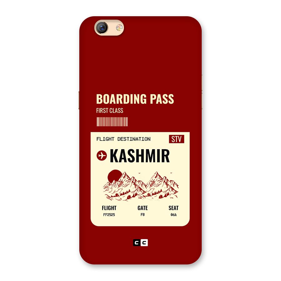 Kashmir Boarding Pass Back Case for Oppo F3 Plus