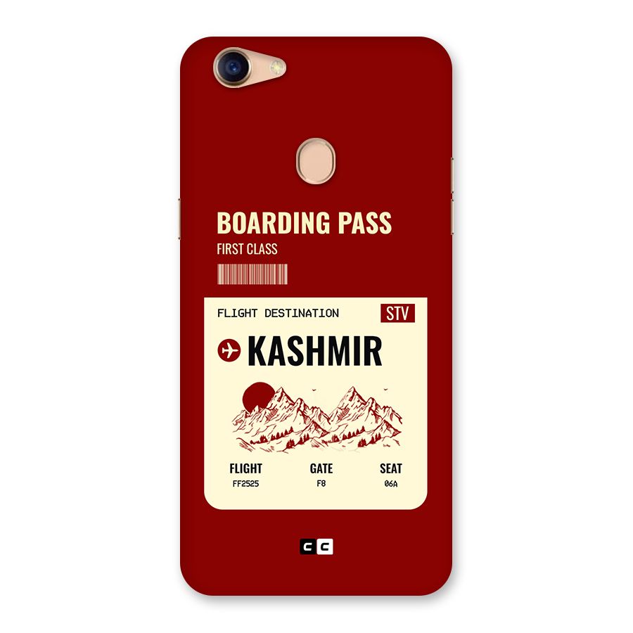 Kashmir Boarding Pass Back Case for Oppo F5 Youth
