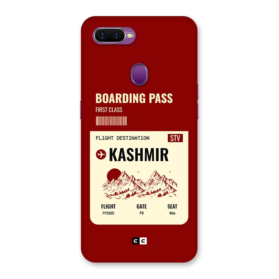 Kashmir Boarding Pass Back Case for Oppo F9