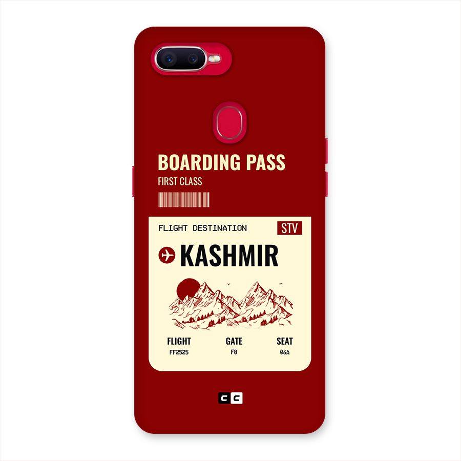 Kashmir Boarding Pass Back Case for Oppo F9 Pro