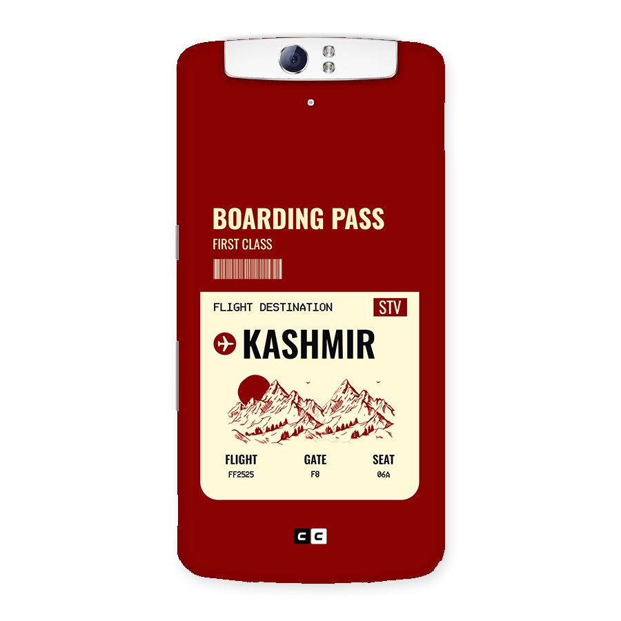 Kashmir Boarding Pass Back Case for Oppo N1