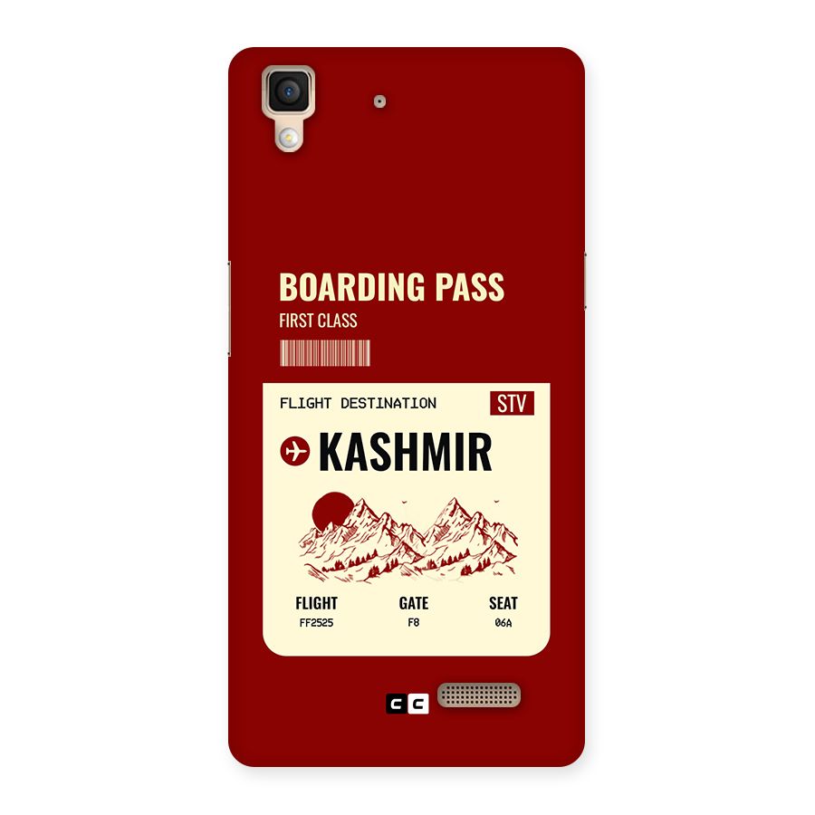 Kashmir Boarding Pass Back Case for Oppo R7