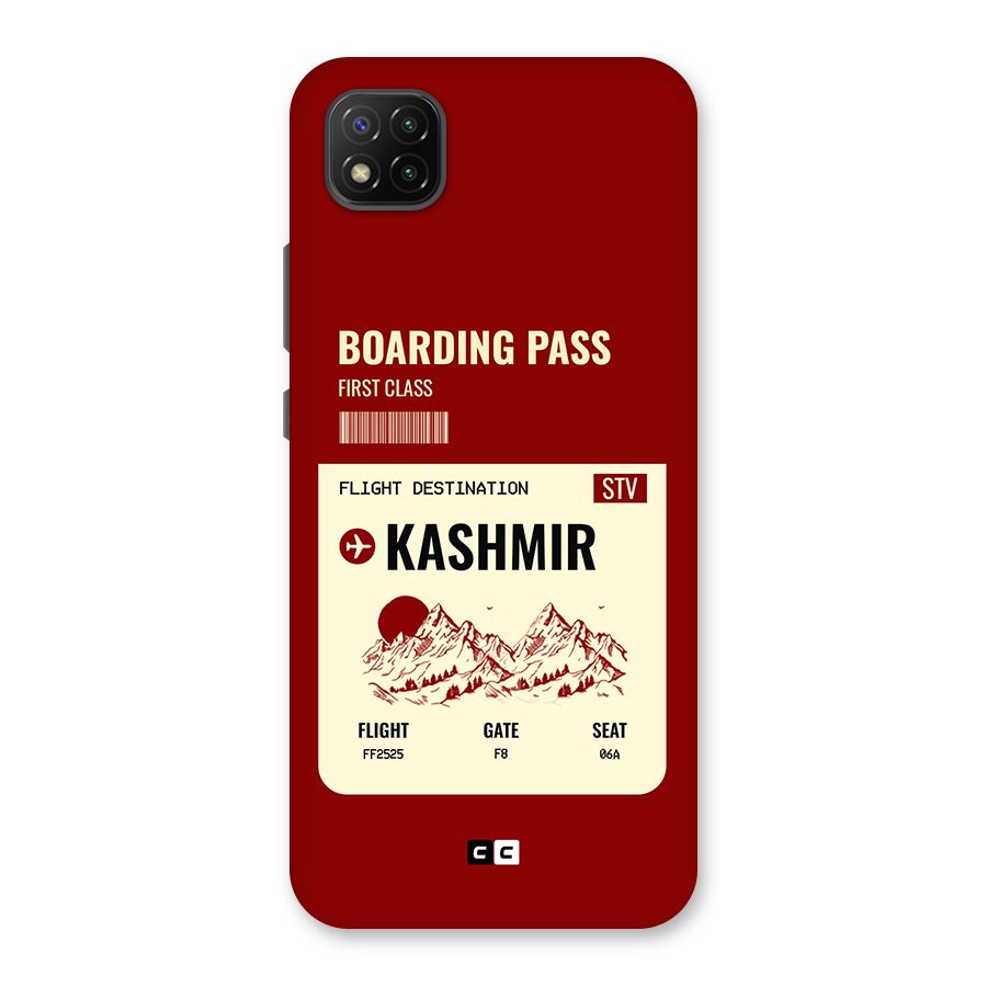 Kashmir Boarding Pass Back Case for Poco C3
