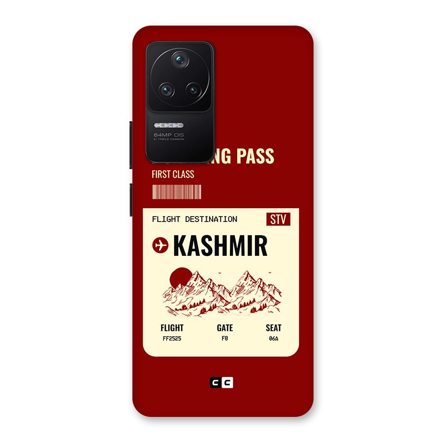 Kashmir Boarding Pass Back Case for Poco F4 5G