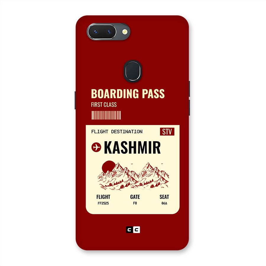 Kashmir Boarding Pass Back Case for Realme 2