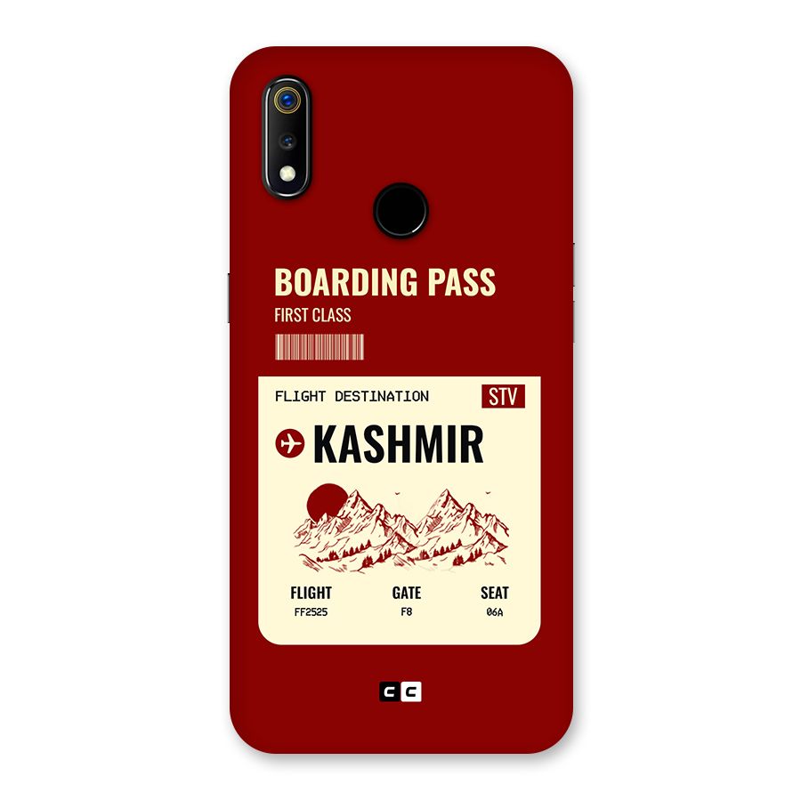 Kashmir Boarding Pass Back Case for Realme 3