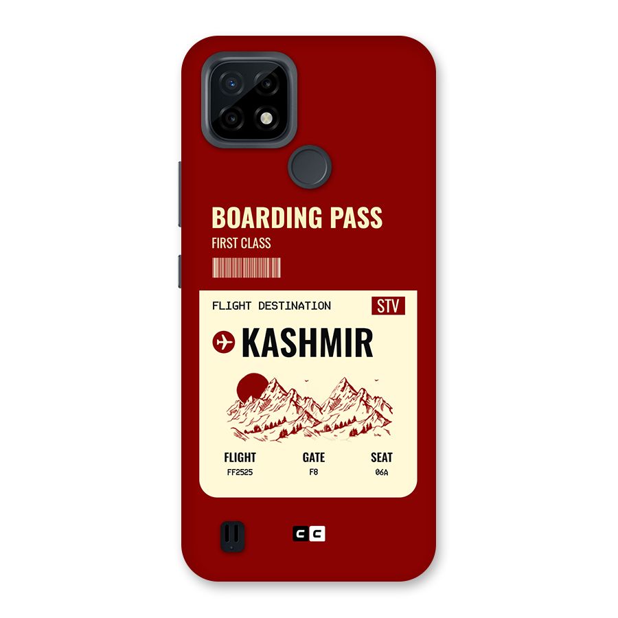 Kashmir Boarding Pass Back Case for Realme C21