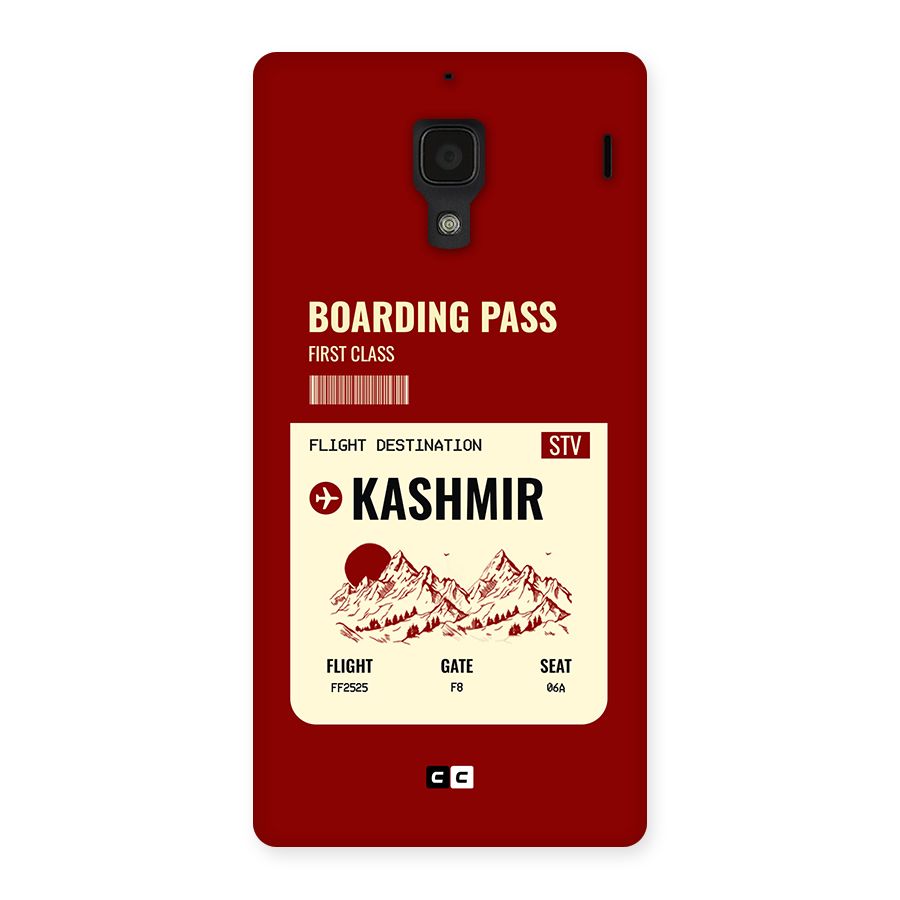 Kashmir Boarding Pass Back Case for Redmi 1s