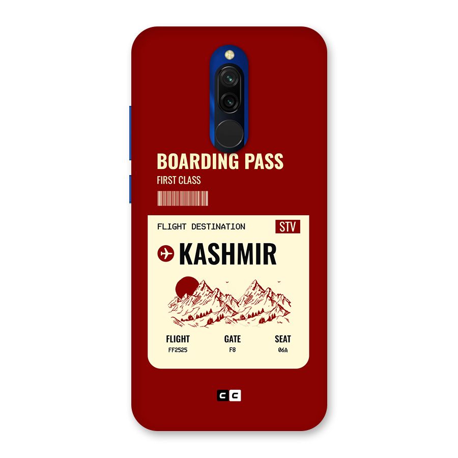 Kashmir Boarding Pass Back Case for Redmi 8