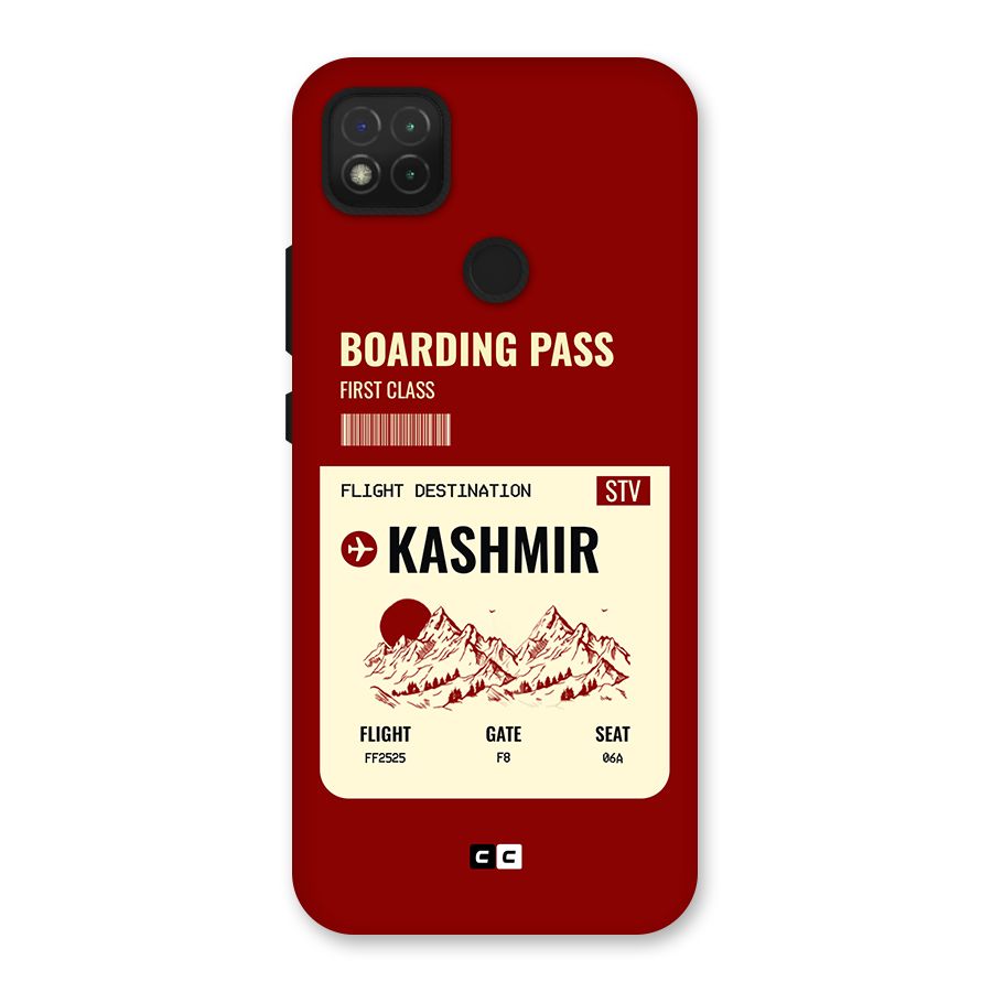 Kashmir Boarding Pass Back Case for Redmi 9C