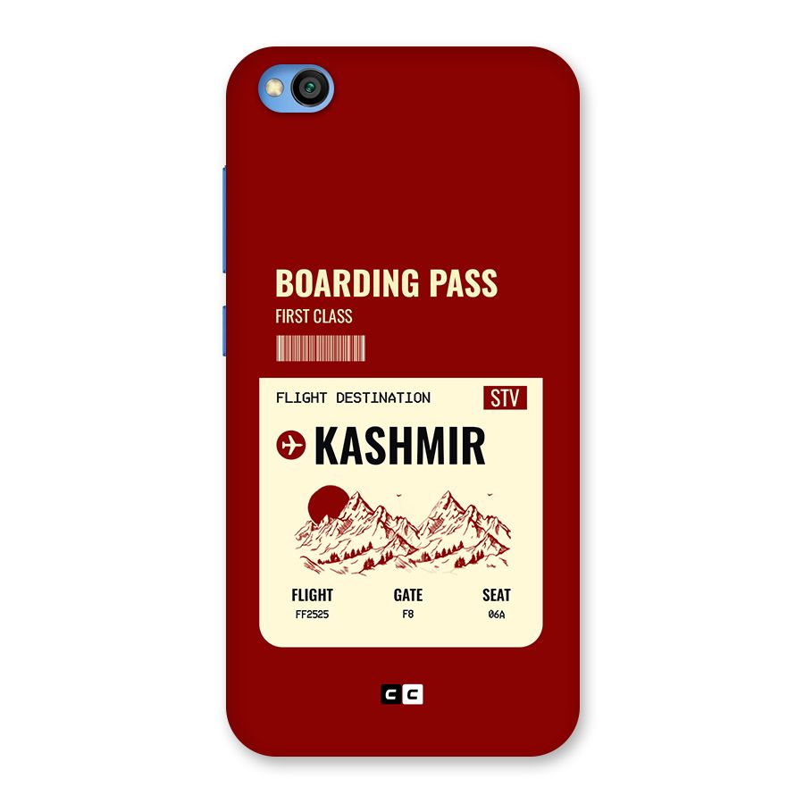 Kashmir Boarding Pass Back Case for Redmi Go