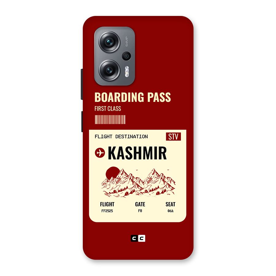 Kashmir Boarding Pass Back Case for Redmi K50i