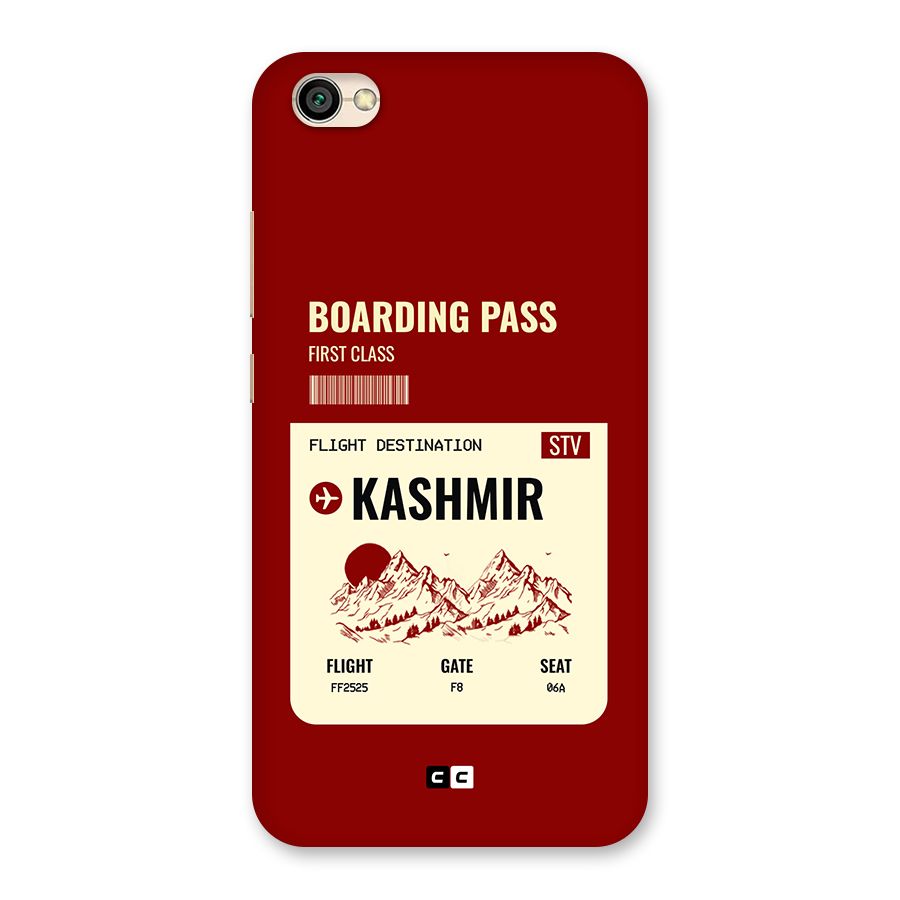 Kashmir Boarding Pass Back Case for Redmi Y1 Lite