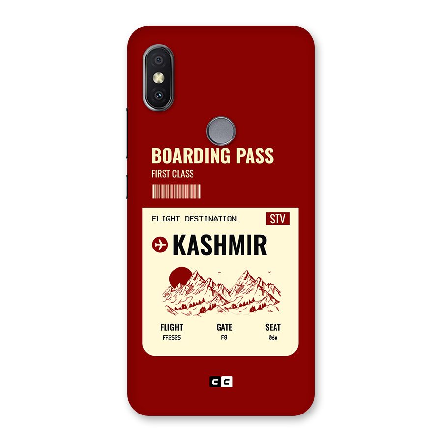 Kashmir Boarding Pass Back Case for Redmi Y2