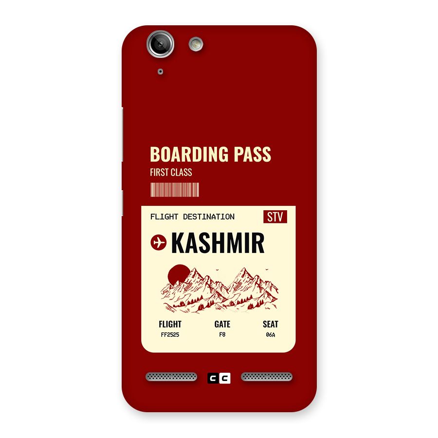 Kashmir Boarding Pass Back Case for Vibe K5