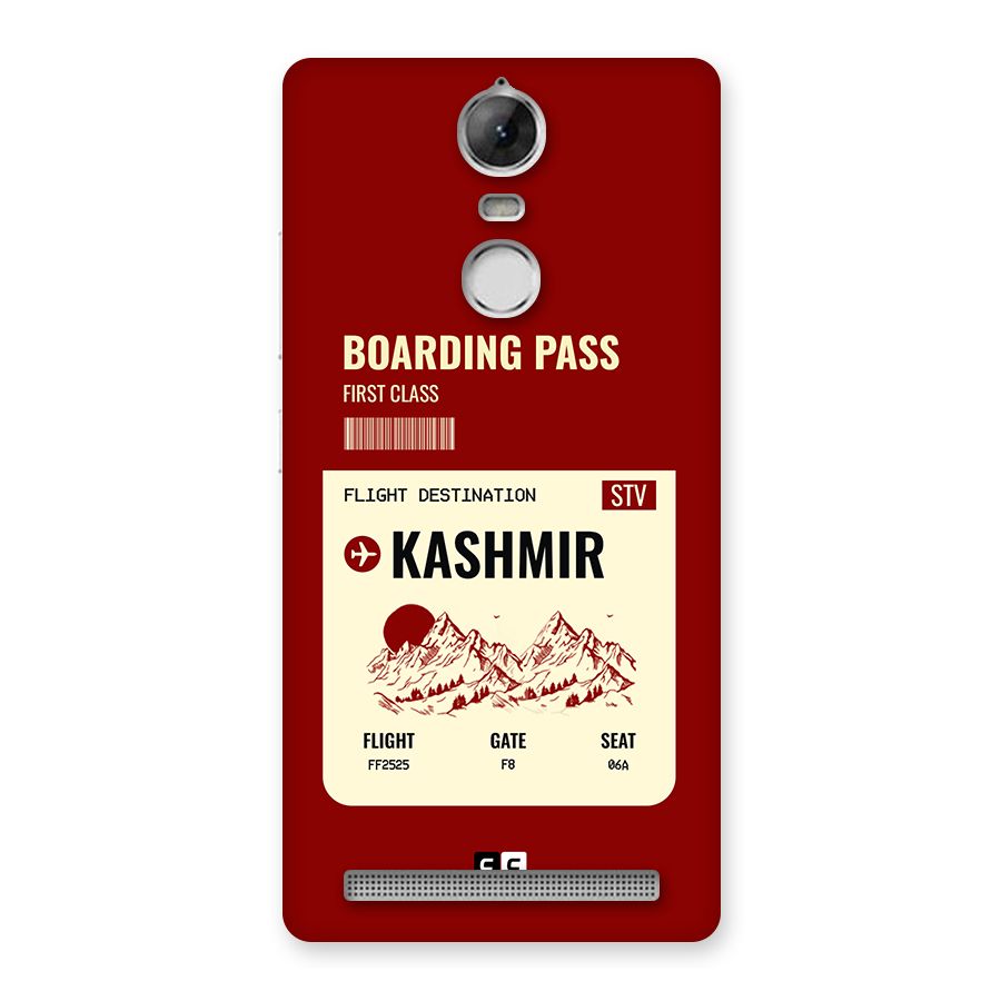 Kashmir Boarding Pass Back Case for Vibe K5 Note