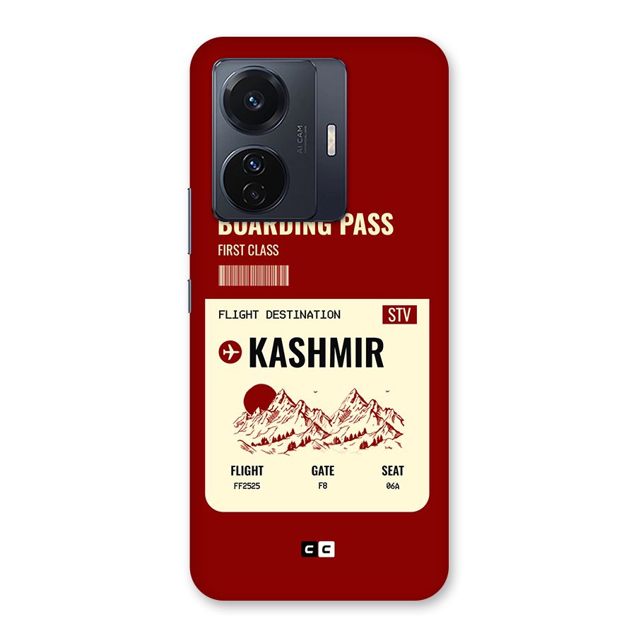 Kashmir Boarding Pass Back Case for Vivo T1 Pro
