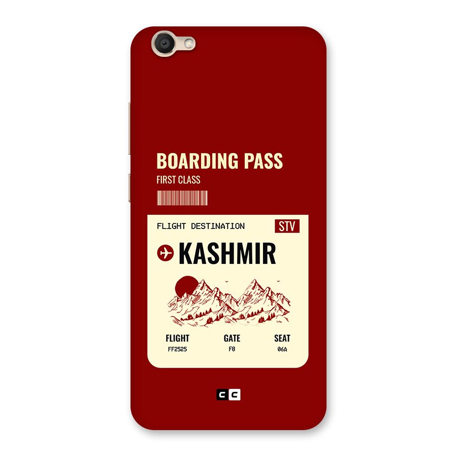 Kashmir Boarding Pass Back Case for Vivo V5
