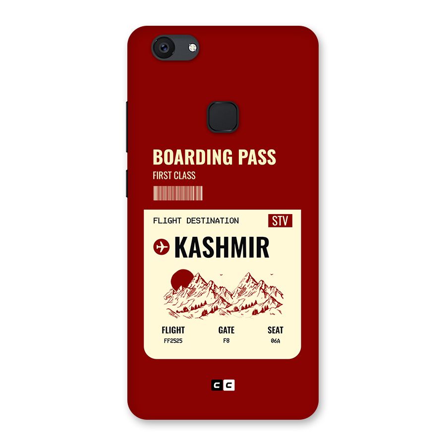 Kashmir Boarding Pass Back Case for Vivo V7 Plus